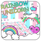 Rainbow Unicorn Keyboard icon