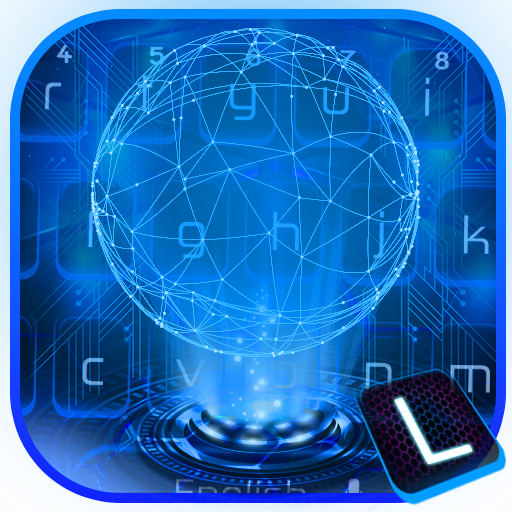 Thème Neon Blue Technologie icon