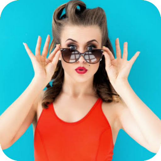 Girls photo pose icon