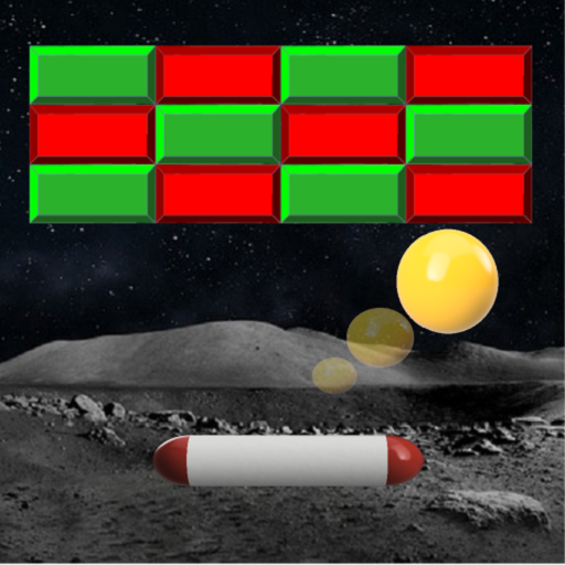 Brick breaker space mission icon