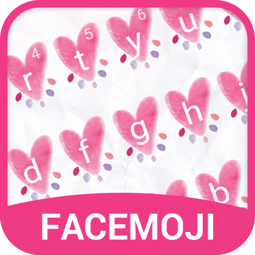 Pink Love Emoji Keyboard Theme icon