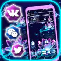 Neon Lotus Launcher Theme