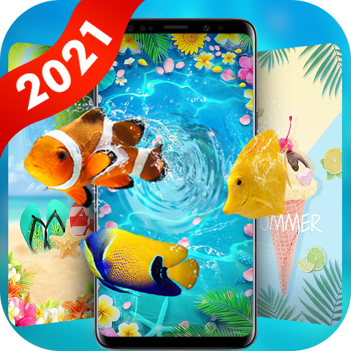 Summer Beach Live Wallpaper &amp; Launcher Themes أيقونة