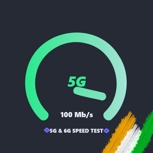 5G Speed Test, 5G, 4G, Fiber Broadband Speed Test أيقونة