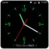 Analog Digital Clock Lock Screen on 9Apps