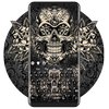 Black Rose Skull Keyboard icon