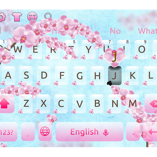 Spring Orchid Flower Keyboard icon
