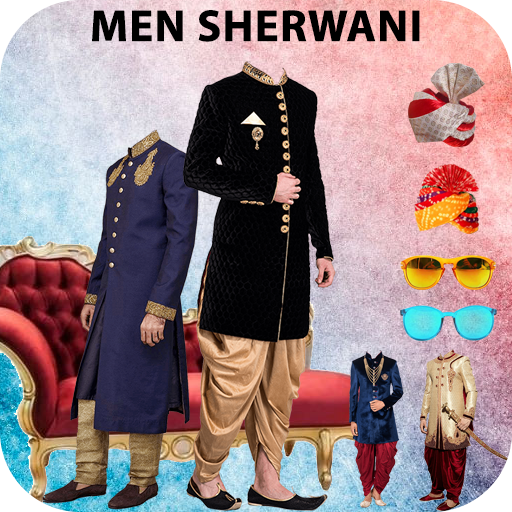 Man Sherwani Photo Suit Editor icon