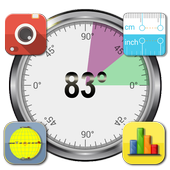Angle Meter Visual Bubble Ruler Compass icon