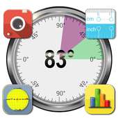 Angle Meter Visual Bubble Ruler Compass