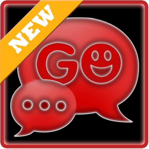 GO SMS Black &amp; Red icon