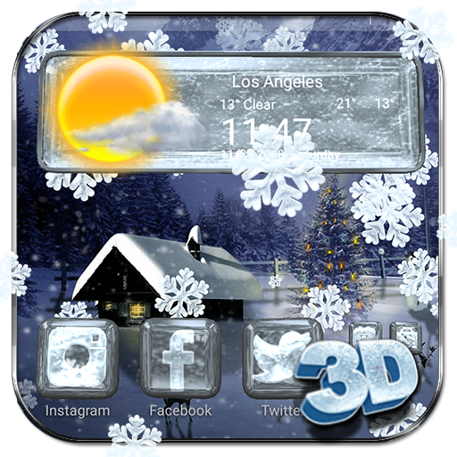 Winter Snow 3D Theme icon