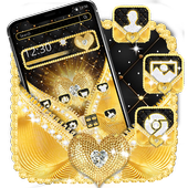 Golden Zipper Lock Theme icon