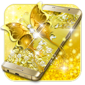 Golden Butterfly  Luxury Launcher icon