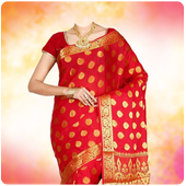 Women Wedding Saree Photo Suit icon