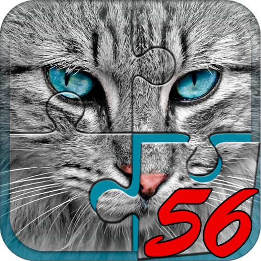 Big puzzles with cats icon