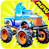 super sonic hero boy    : dash car racing icon