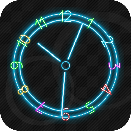 Neon Clock Live Wallpaper icon