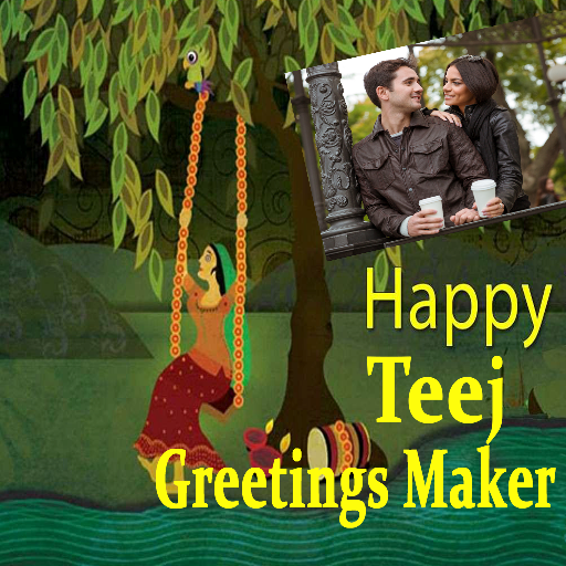 Hariyali Teej Greetings Maker For Teej Messages icon