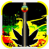 Rasta Weed Zipper Lock Screen icon
