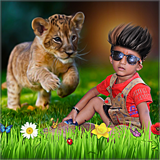 Wild Animal Overlay Effect : Frame, Sticker, Text icon