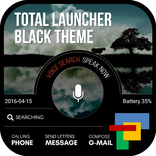 블랙 토탈런처 테마 icon