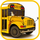 School bus driver games icon