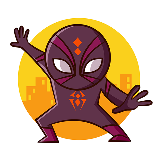 spider black hero icon