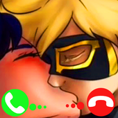 ikon Ladybug Fake Chat : Noir chat