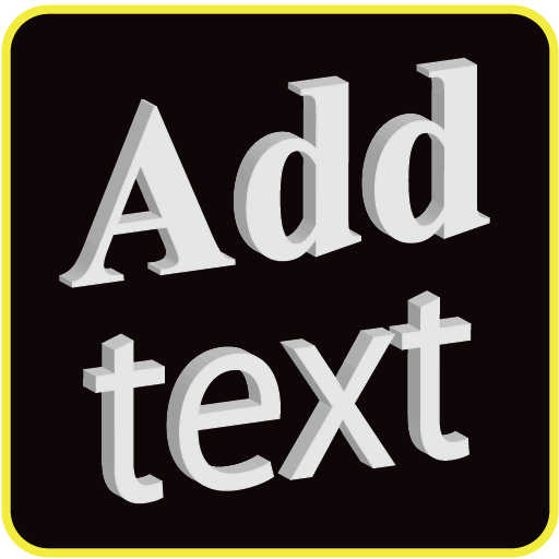 Add text on photo  -3D text on phonto icon