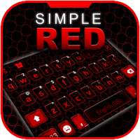 Simple Black Red Keyboard Theme on 9Apps