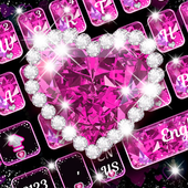 Pink Diamond Heart keyboard icon