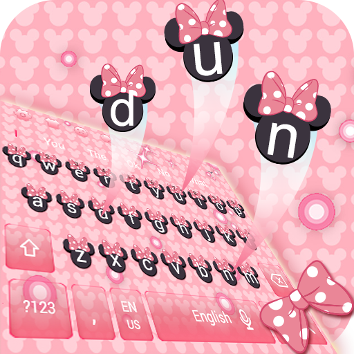 Pink  Minny Bowknot Keyboard Theme icon