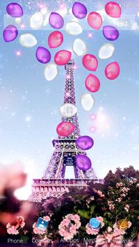 3D Love Paris Eiffel Tower Gravity Theme screenshot 7