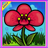 draw beautiful flowers icon