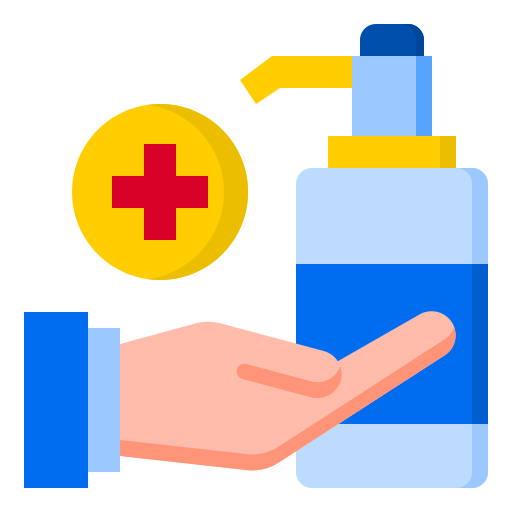 New virtual hand sanitizer 2021 icon
