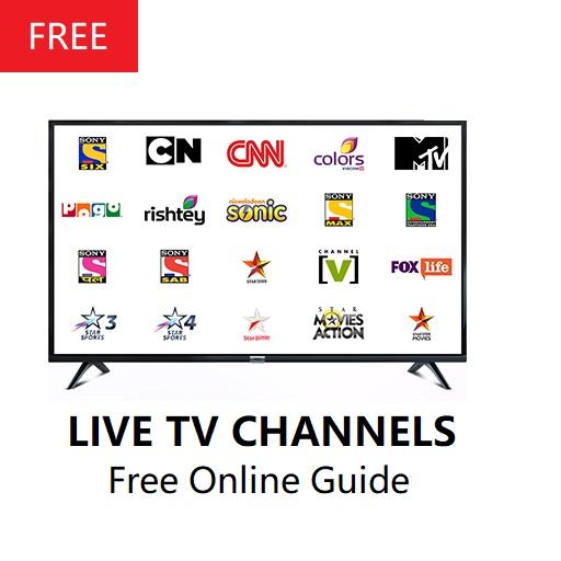 Indian Live TV Channels Free Online Guide icon