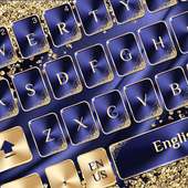 Blue Gold Luxury Keyboard on 9Apps