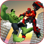 Incredible Monster Vs Robots City Battle icon
