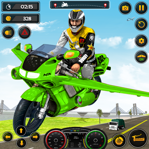 Flying Bike Race - Bike Games icon