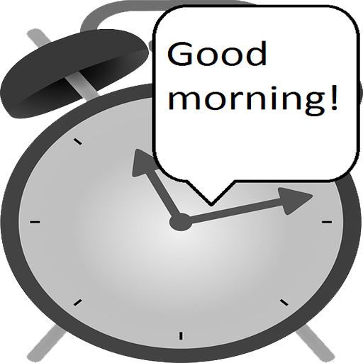Speaking alarm clock icon