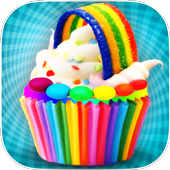 DIY Rainbow Cupcake Maker - Kids Cooking Game icon