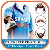 Cricket Photo Suit Editor icon