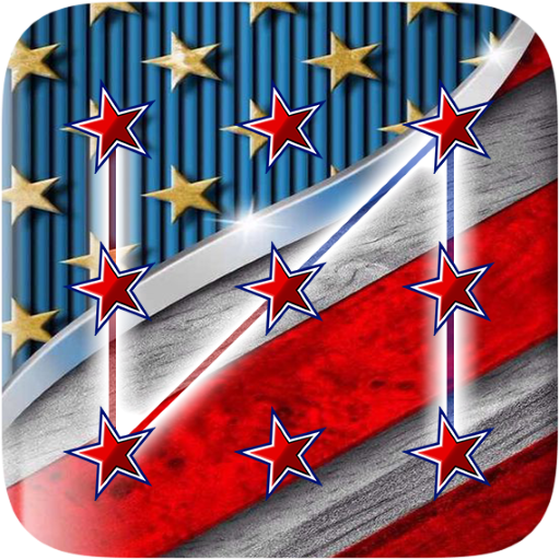 USA Flag Pattern Lock Screen icon