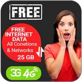 Daily 25GB Internet Free Data All Country networks