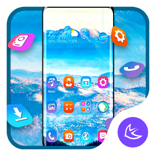 Blue Mountain APUS Launcher theme icon