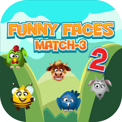Funny Faces2 Match3 – Animal Match Puzzle icon