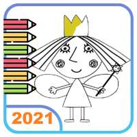 Ben Elf and Princess Holly Coloring Game 2021
