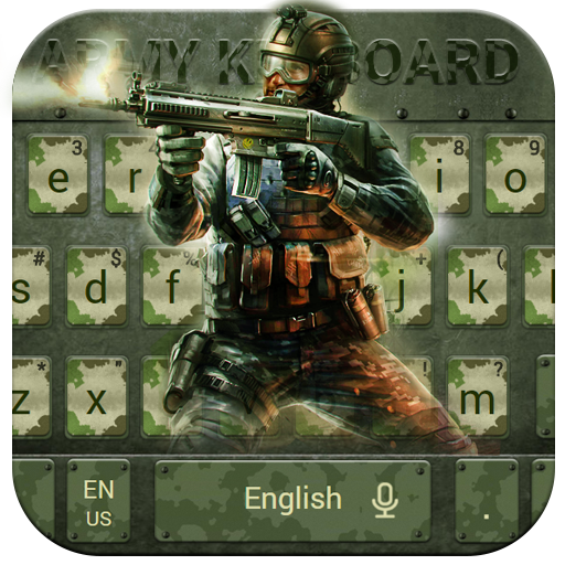 3D Army Camo Keyboard Theme icon