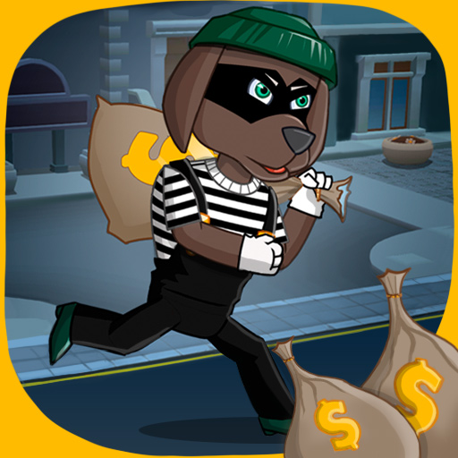 Kids racing. Puppy patrol icon